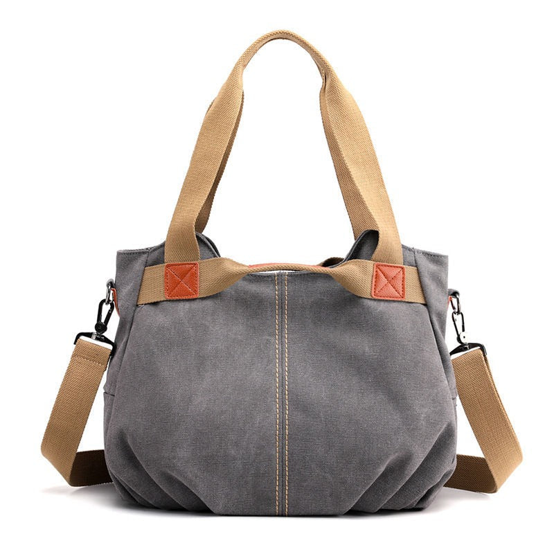 Solid Color Large Capacity Ladies Messenger Bag