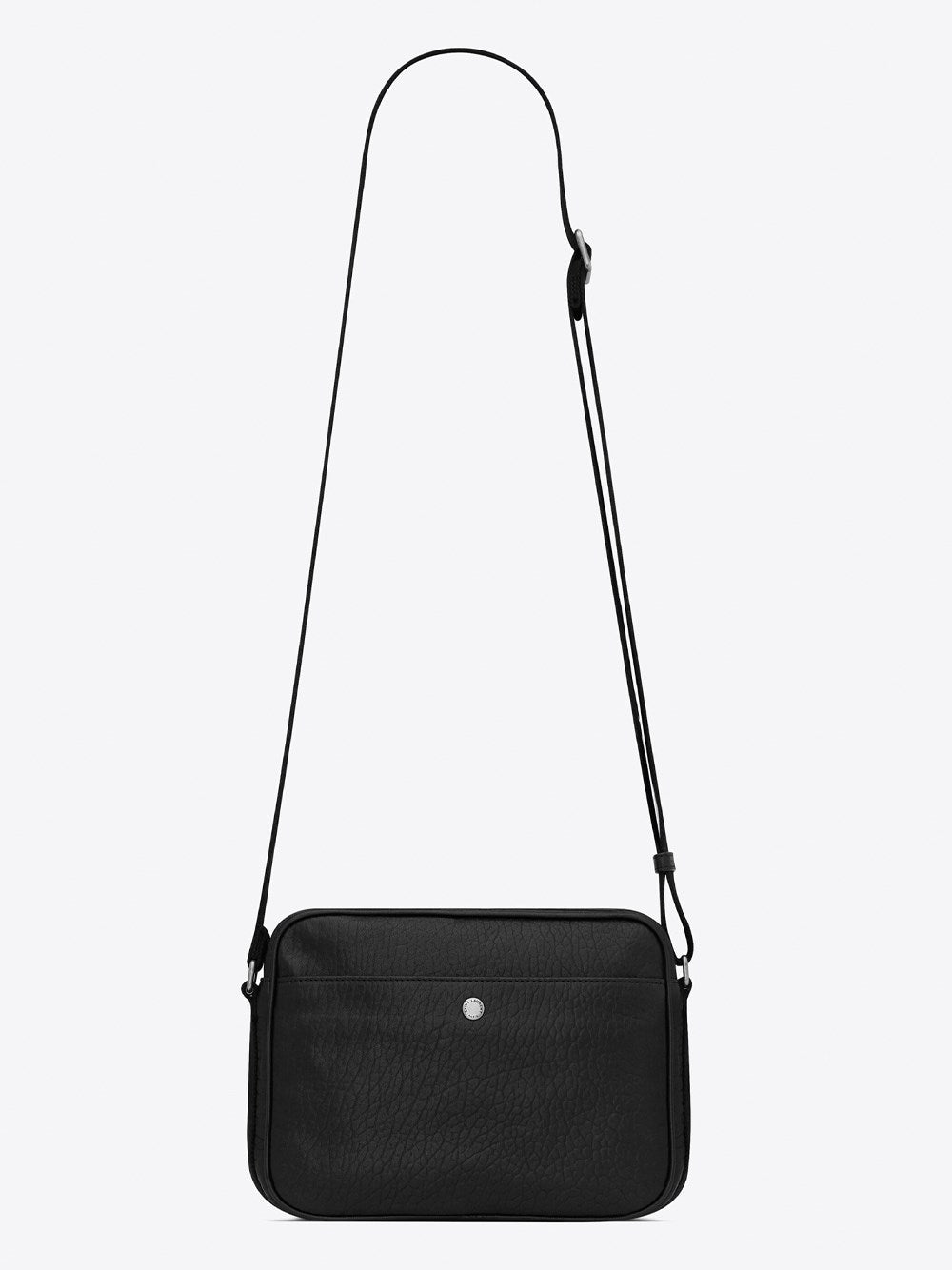 Saint Laurent Men City Camera Bag In Grained Leather