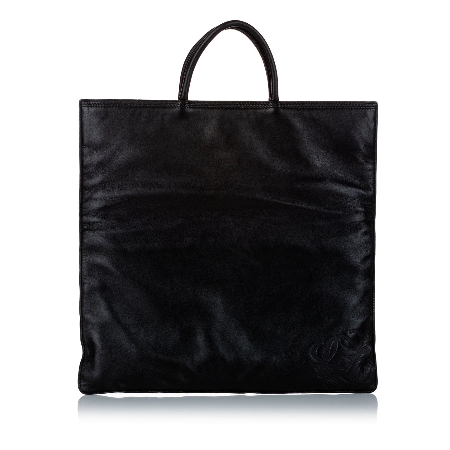 Black Loewe Leather Tote Bag