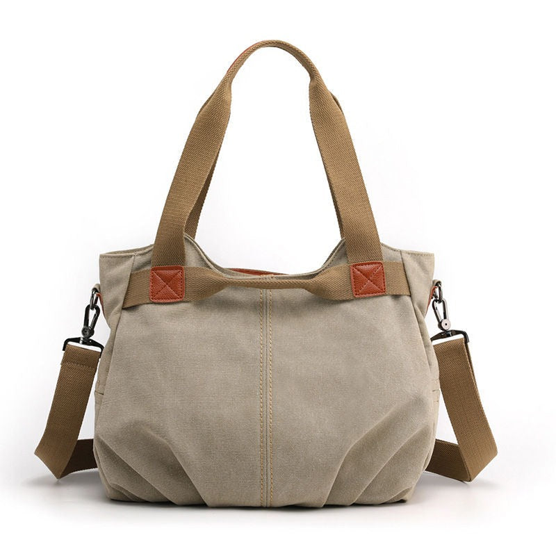 Solid Color Large Capacity Ladies Messenger Bag