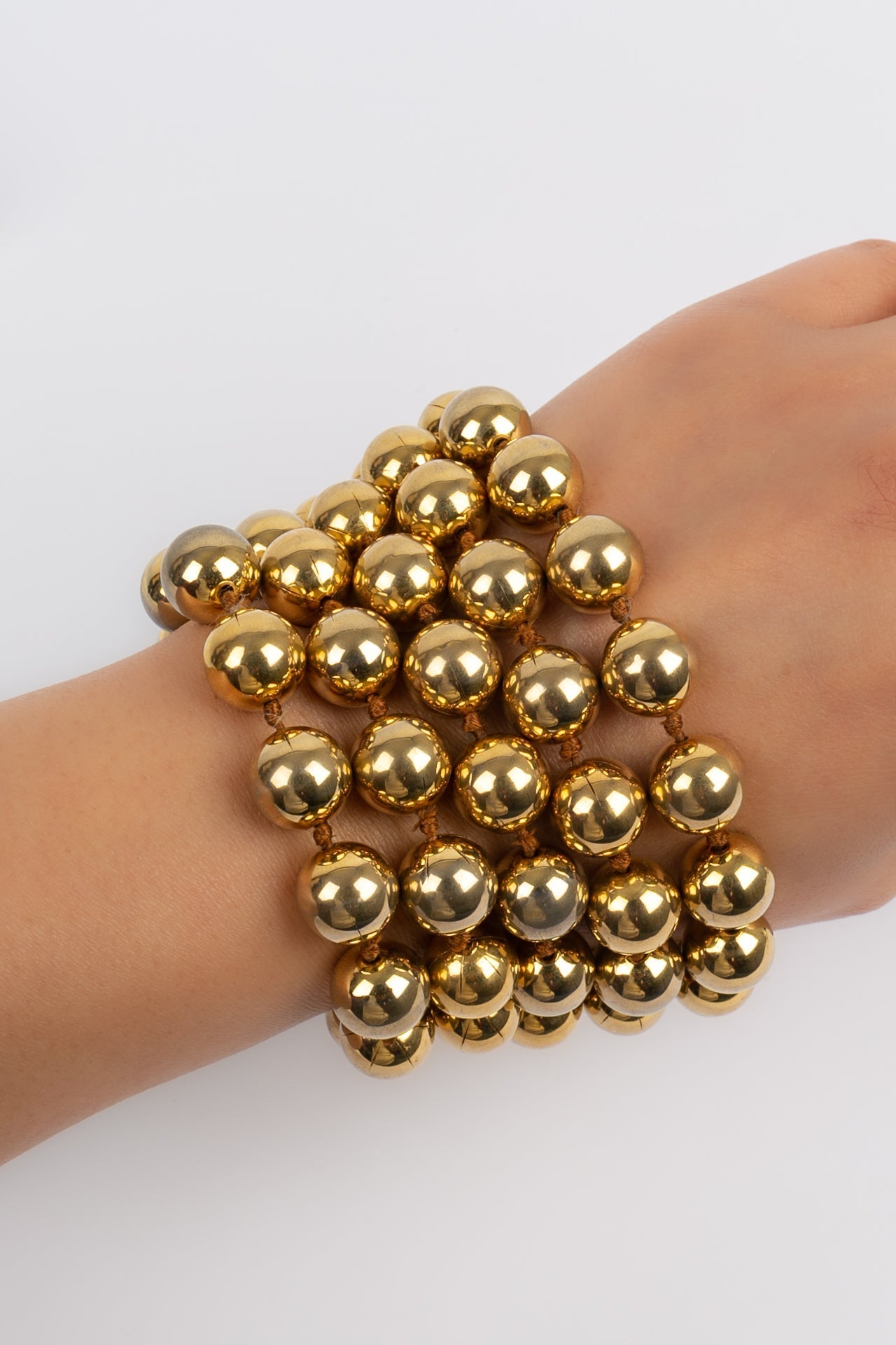 Bracelet de perles dorÃ©es Chanel