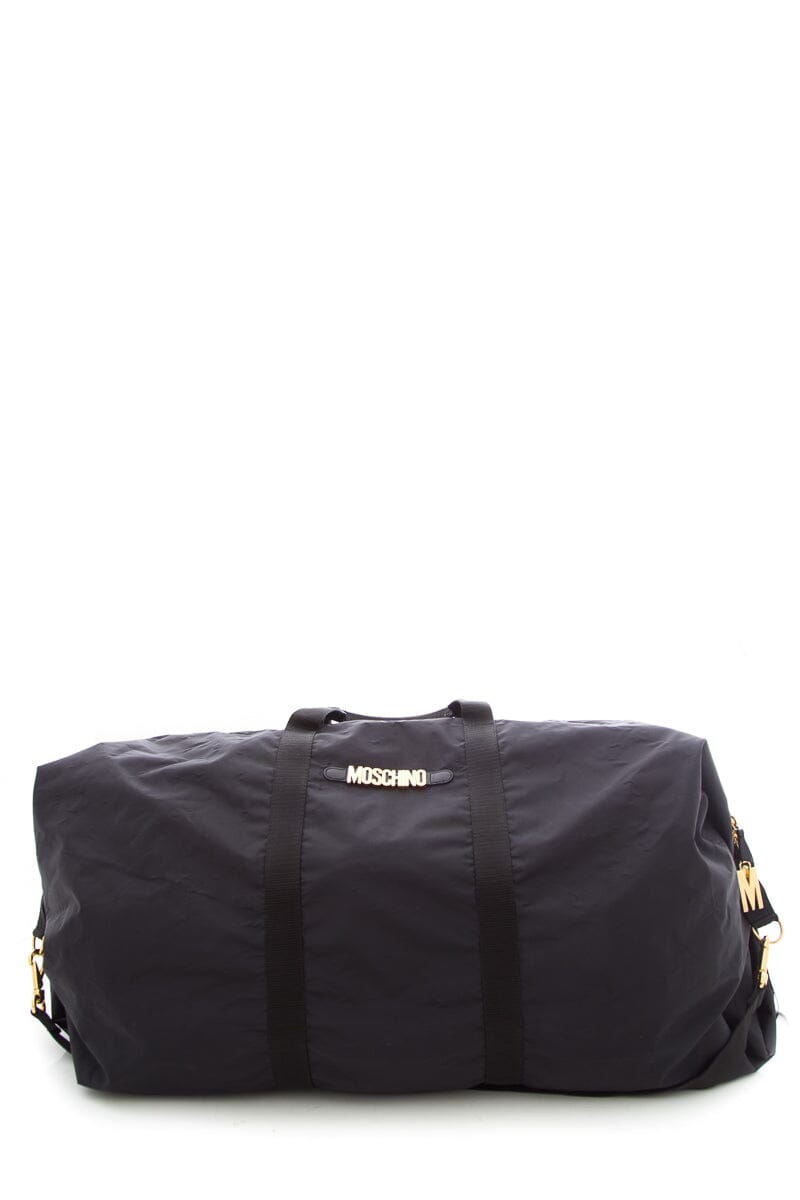 Moschino Black Nylon Weekender