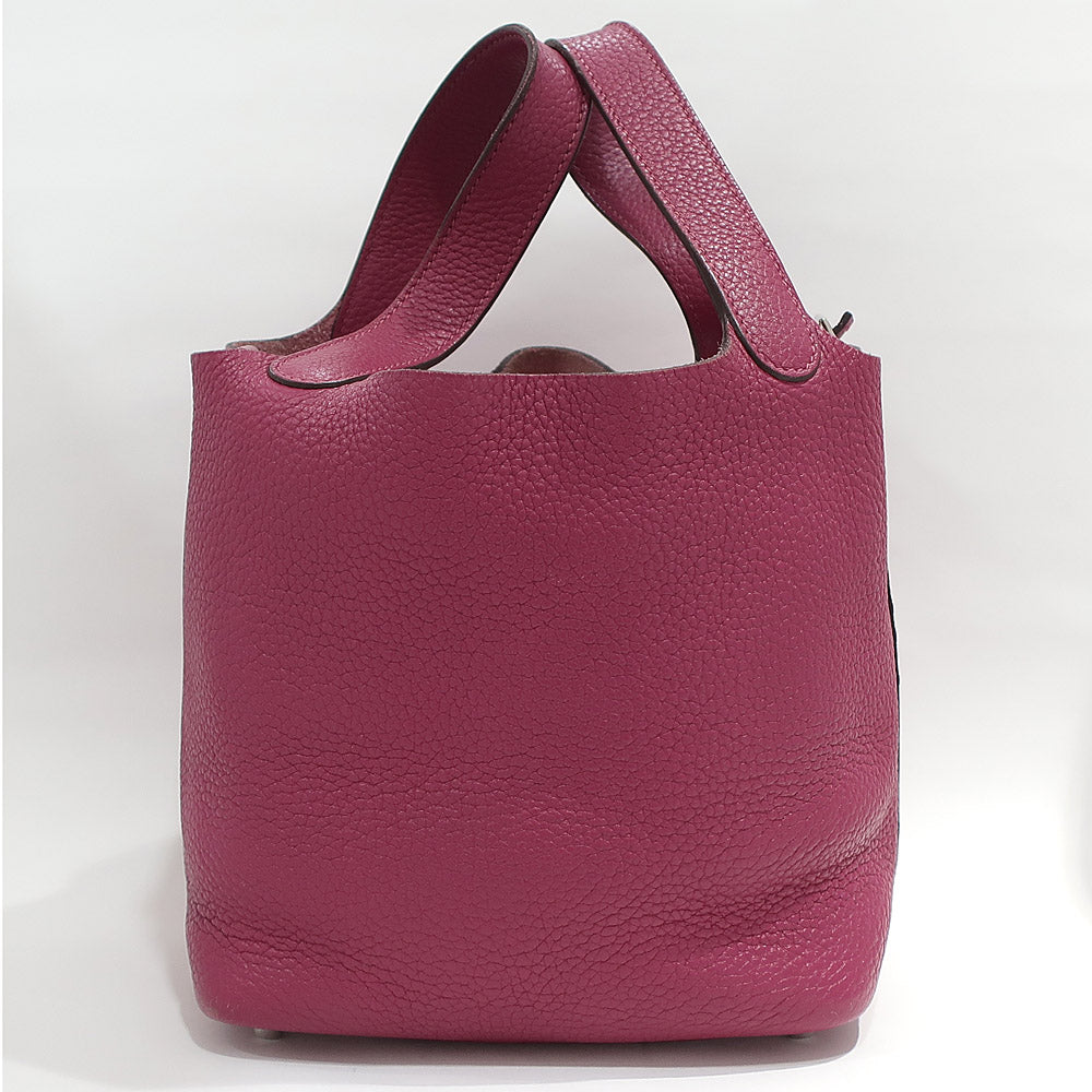 Hermes Handbag Picotin Lock Picotin Lock PM 18 Tosca/SV G   Clemence  O  2011 Manufactured  Women Key/Cadena Bag Preservation ÃƒÂ£Ã¢â€šÂ¬Ã‚Â ÃƒÂ£Ã¢â€šÂ¬Ã¢â‚¬Ëœ Neck Quality Wood