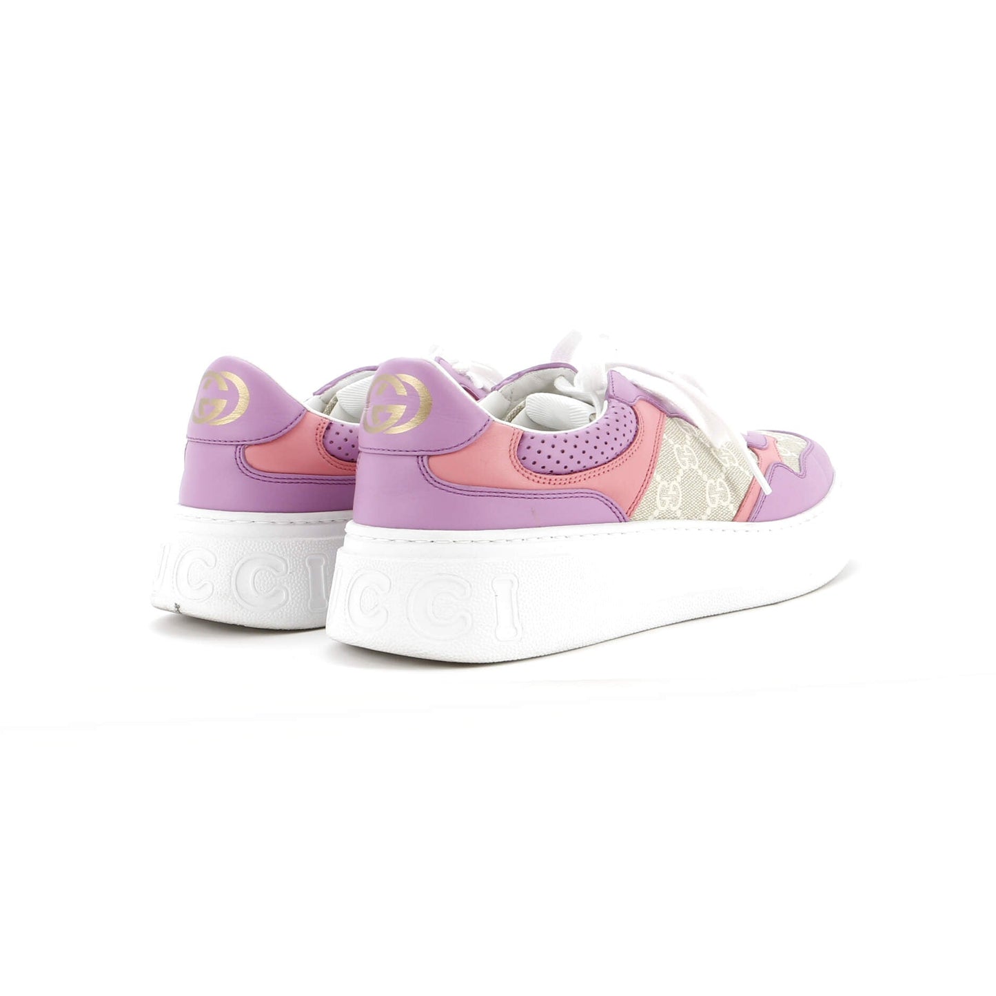 Women's Dali Platform Sneakers GG Coated Canvas and Leather