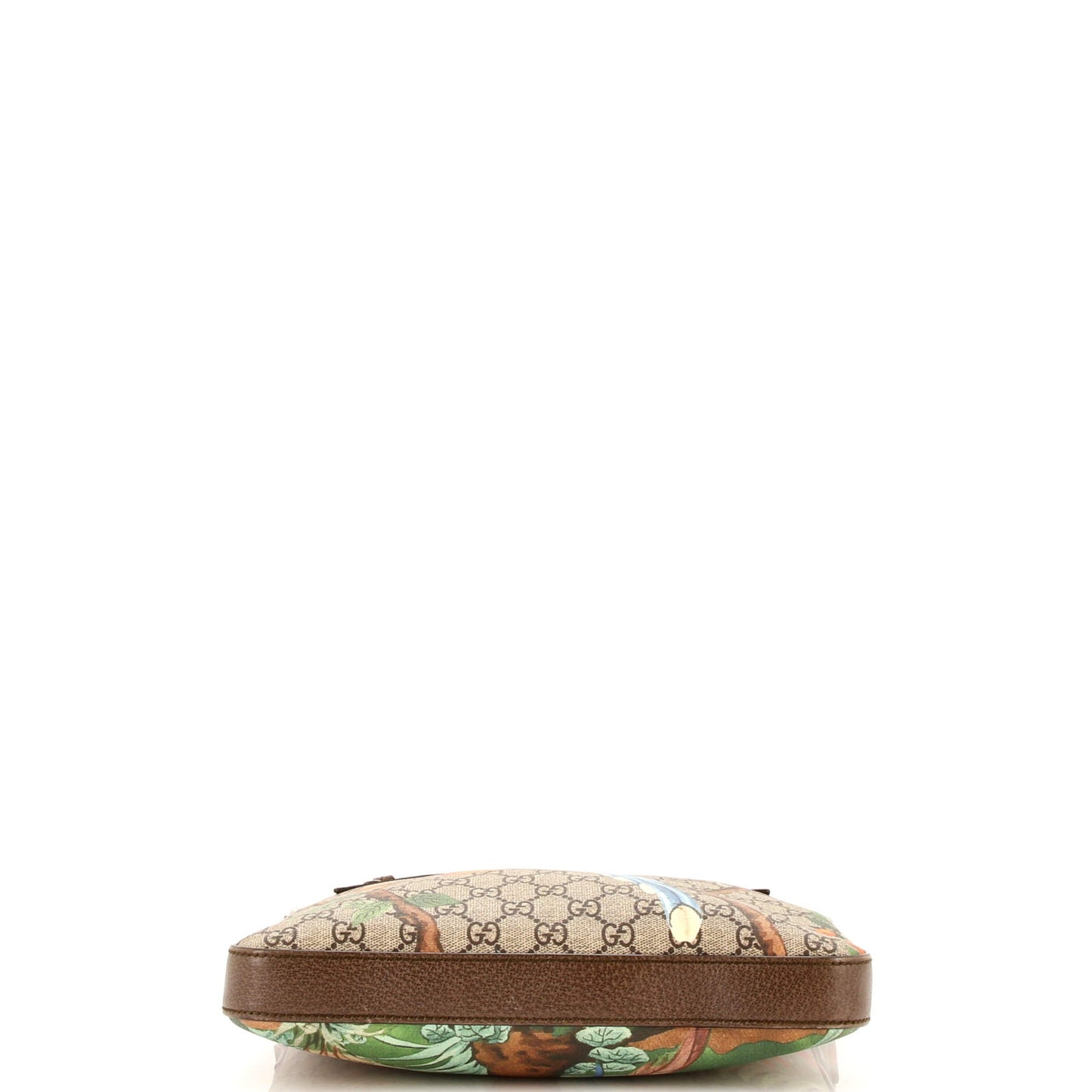 Front Zip Messenger Tian Print GG Coated Canvas Medium