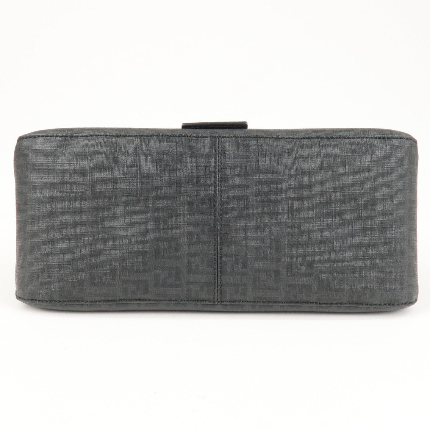 FENDI Zucchino Mamma Baguette Canvas Leather Shoulder Bag 8BR001