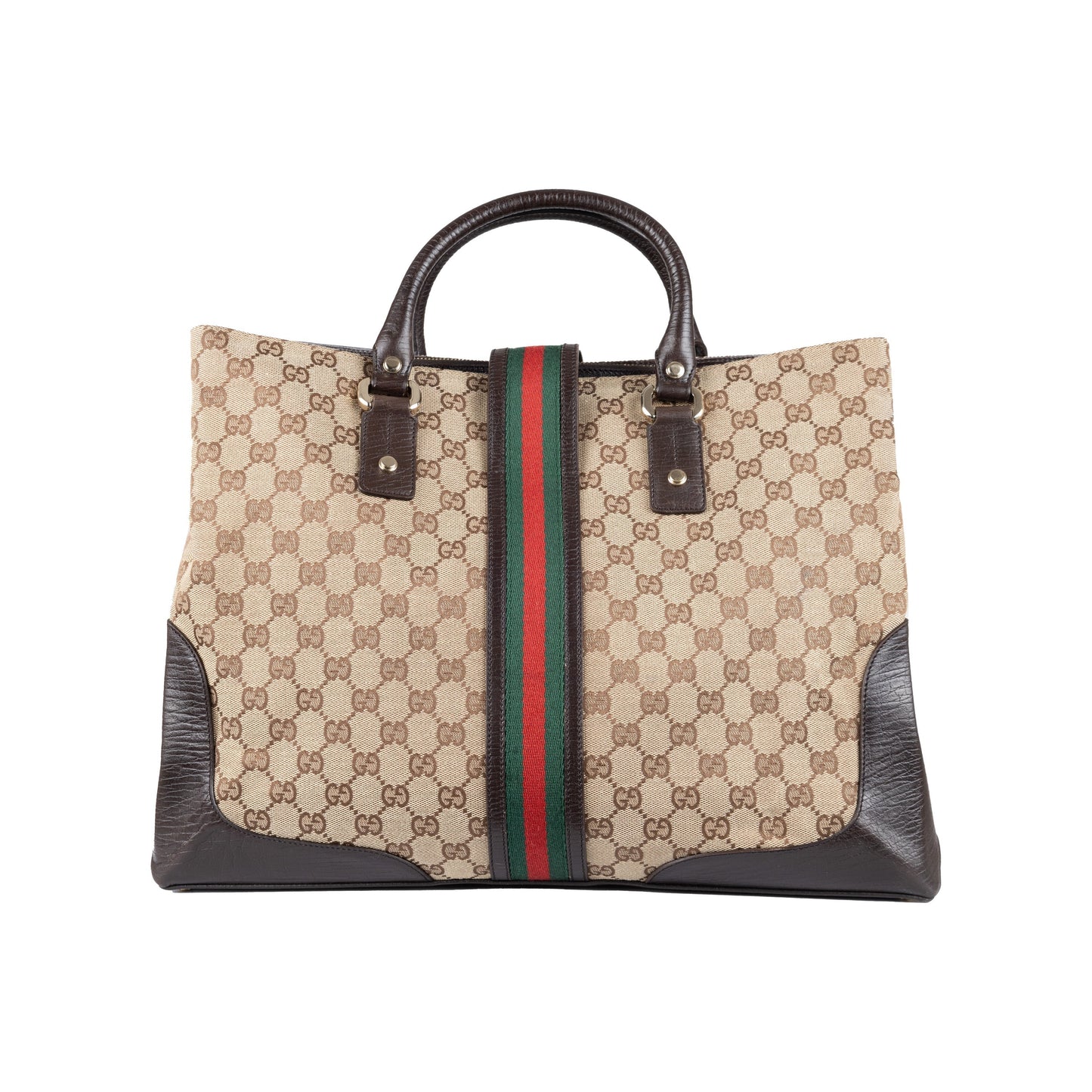 Gucci Monogram Canvas Junco Tote Bag - '00s