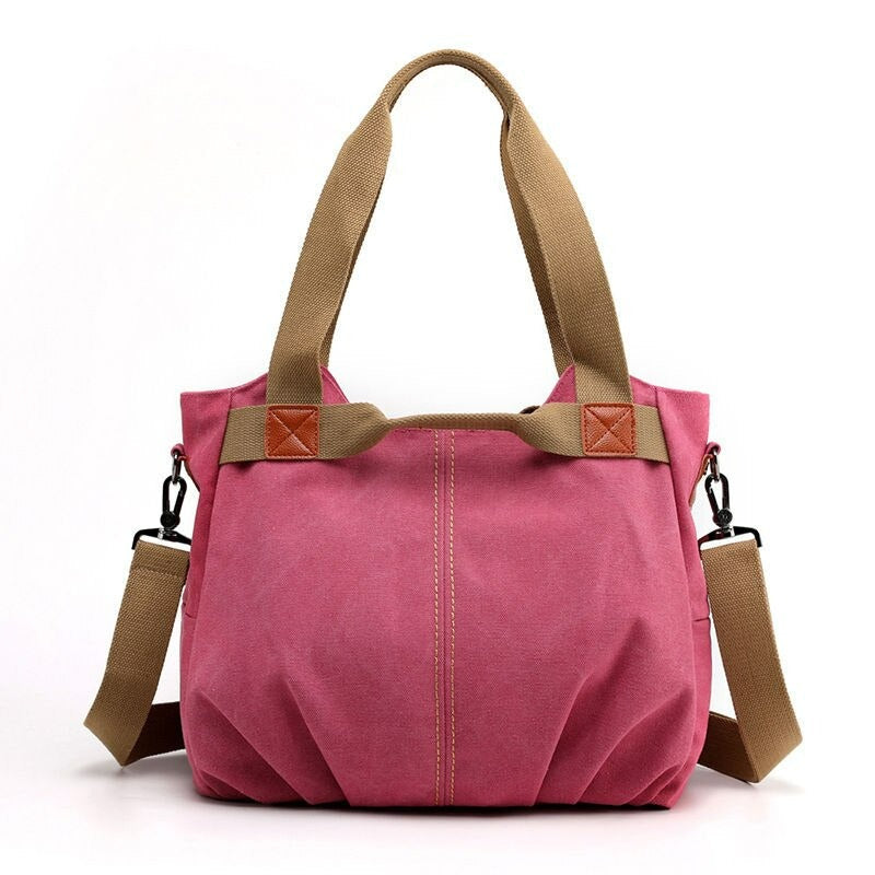 Solid Color Large Capacity Ladies Messenger Bag