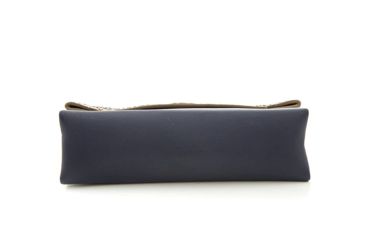 Celine Navy & Beige Leather Pouch