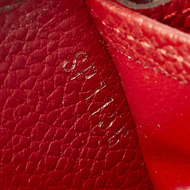 Louis Vuitton Monogram Amplant Zippie Wallet Roundfassner Long Wallet M60547 Orion Red Leather  Louis Vuitton