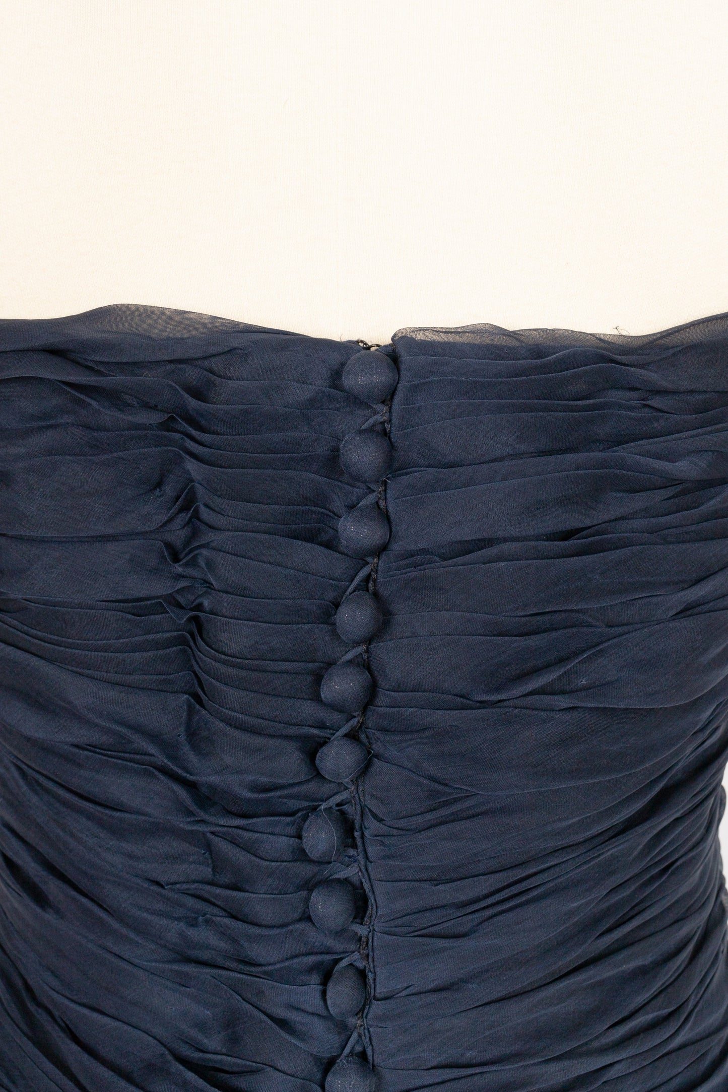 Robe bustier bleue Chanel