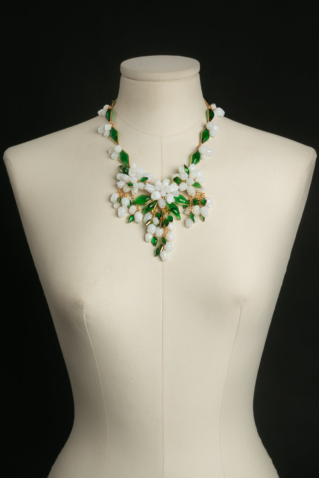 Collier plastron en pÃƒÆ’Ã‚Â¢te de verre Augustine