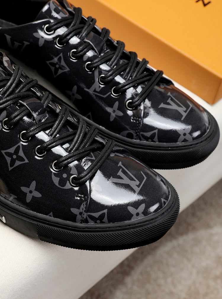 GLM - LUV Low GLMnogram Black Breathable Sneaker