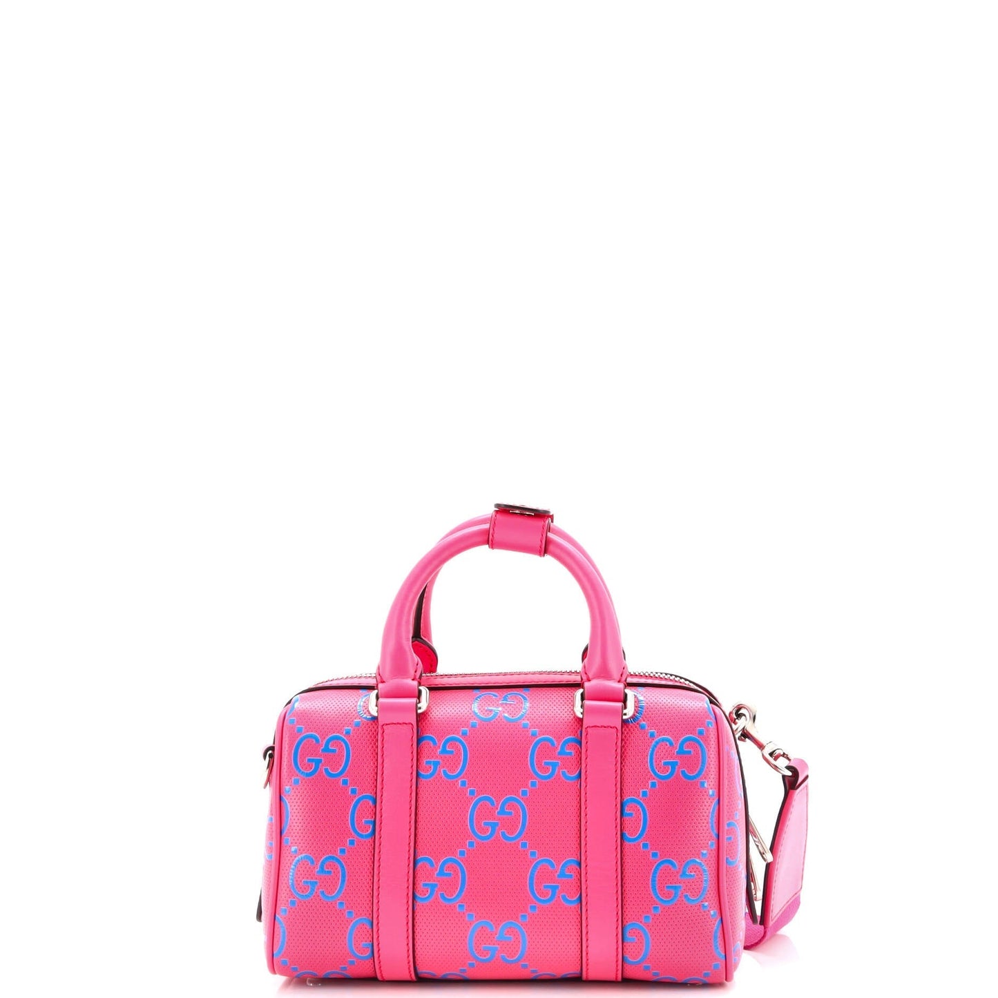 Duffle Bag GG Embossed Perforated Leather Mini