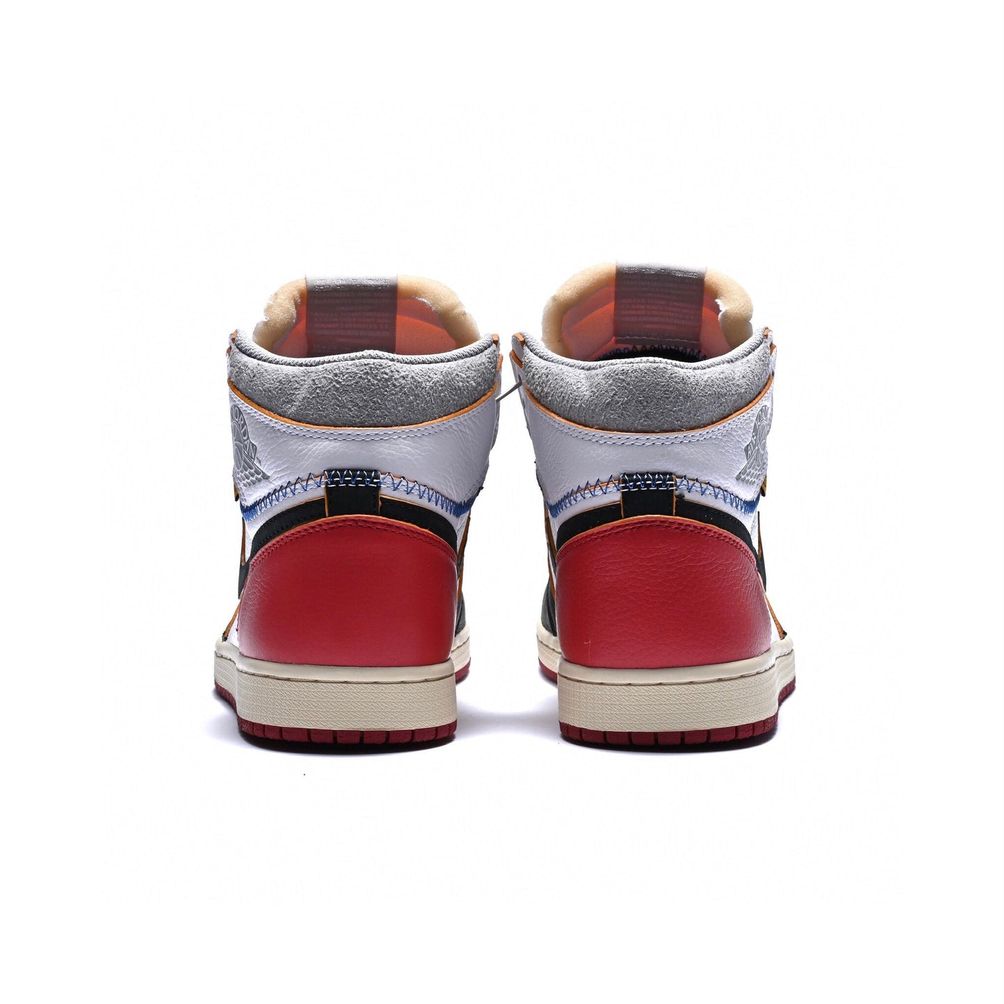 GLM - Union x AJ1 High white and red stitching