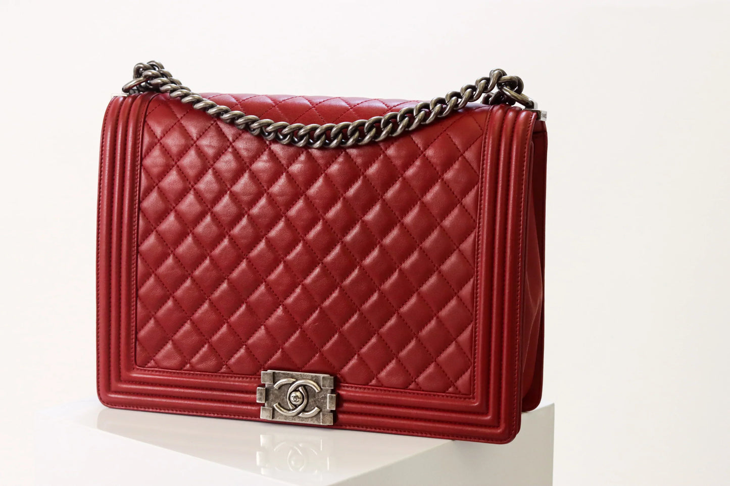 CHANEL XL Quilted Boy Bag B7-20
