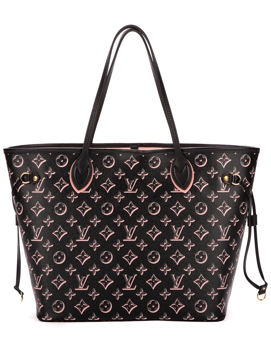 Louis Vuitton Limited Edition Black & Pink Monogram Canvas Neverrfull Fall For