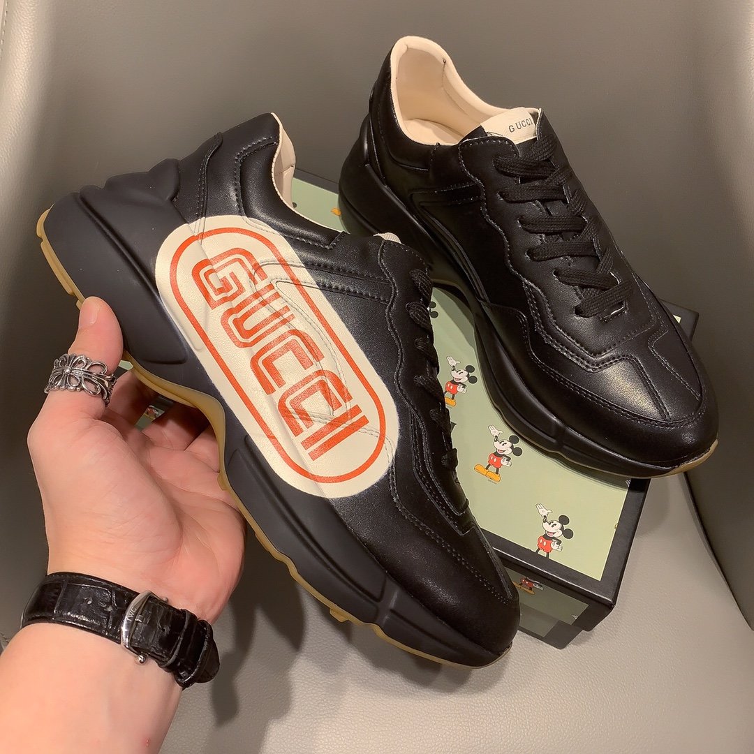GLM-GCI  RHYTON VINTAGE TRAINER LA BLACK SNEAKER 143