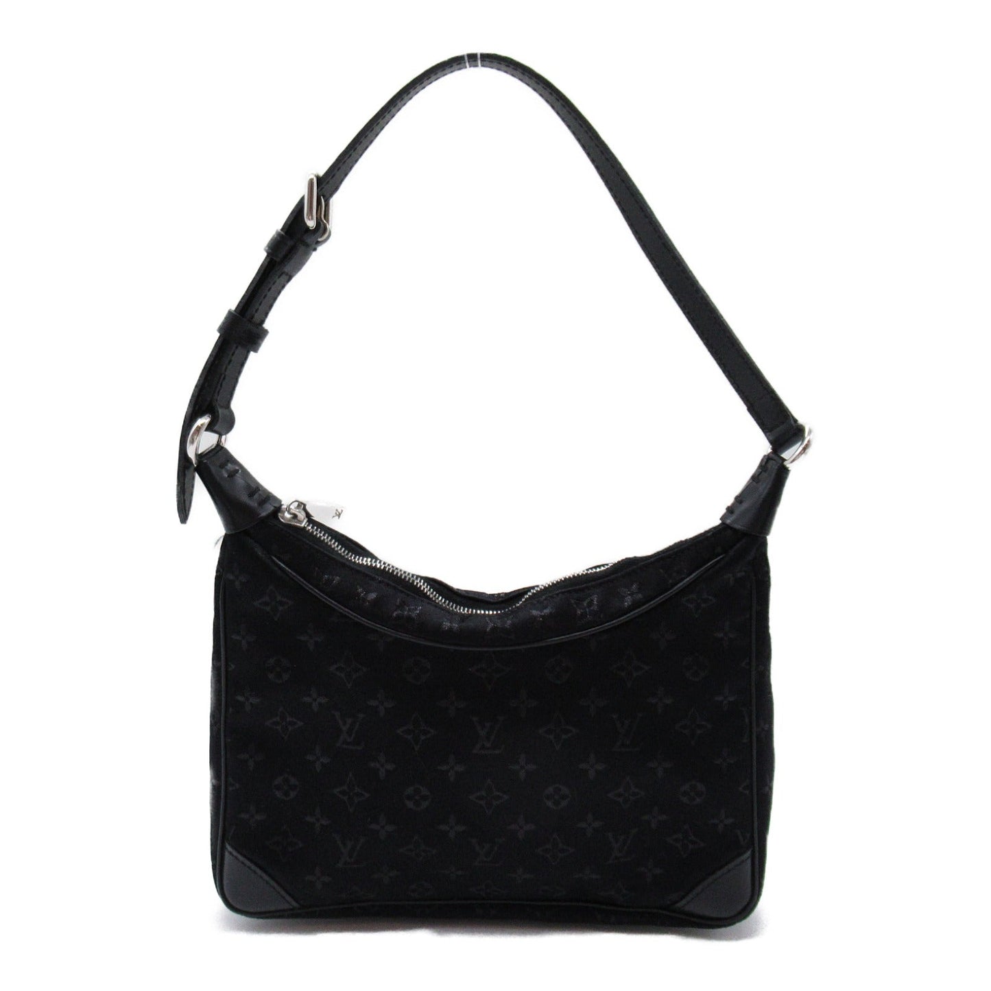 Louis Vuitton Little Bronze Accessories Bag PVC ted Canvas Monogram Satin  Black M92142