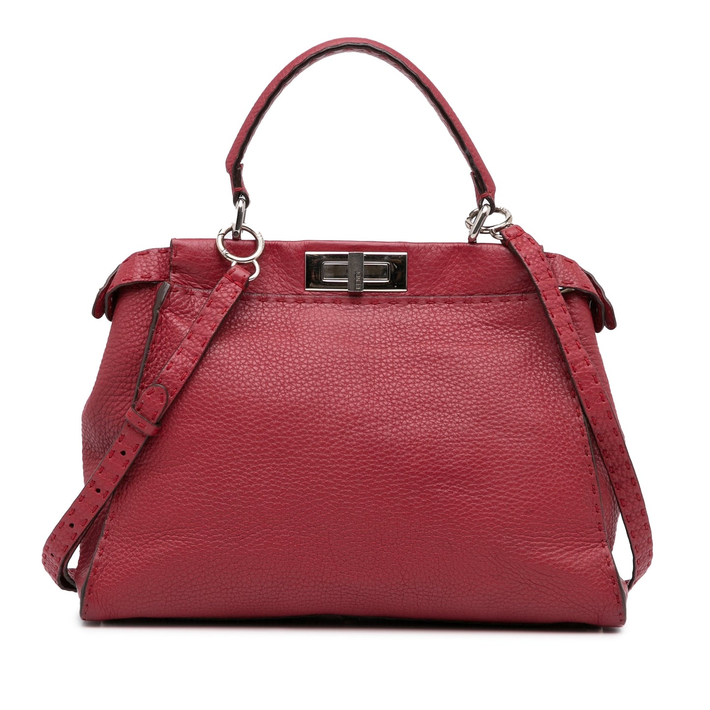 Fendi Selleria Peekaboo Medium Red