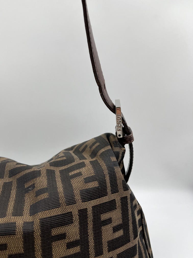 Fendi Mamma Baguette in Brown Zucca Canvas