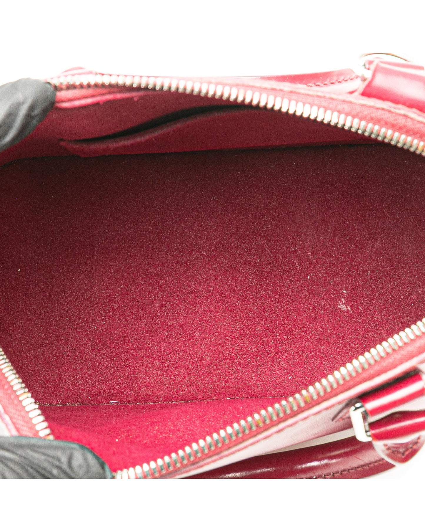Epi Leather Alma BB with Rolled Handles and Shoulder Strap