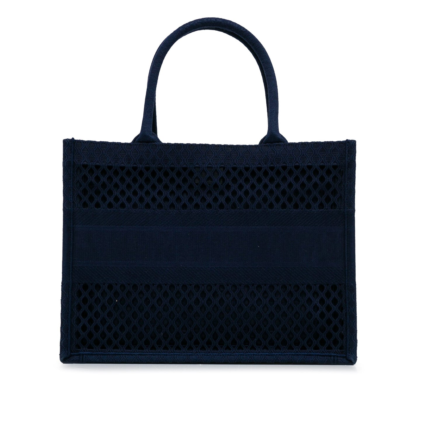 Dior Book Tote Medium Blue Mesh