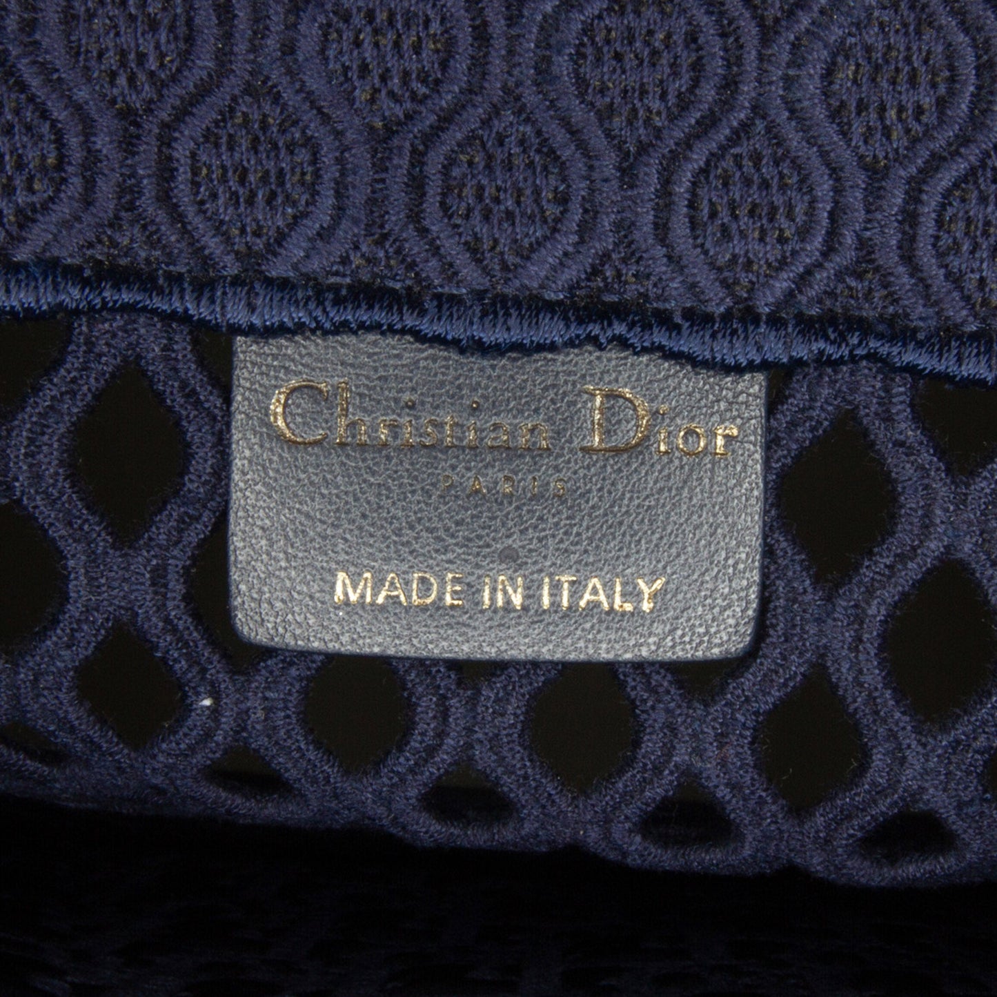 Dior Book Tote Medium Blue Mesh