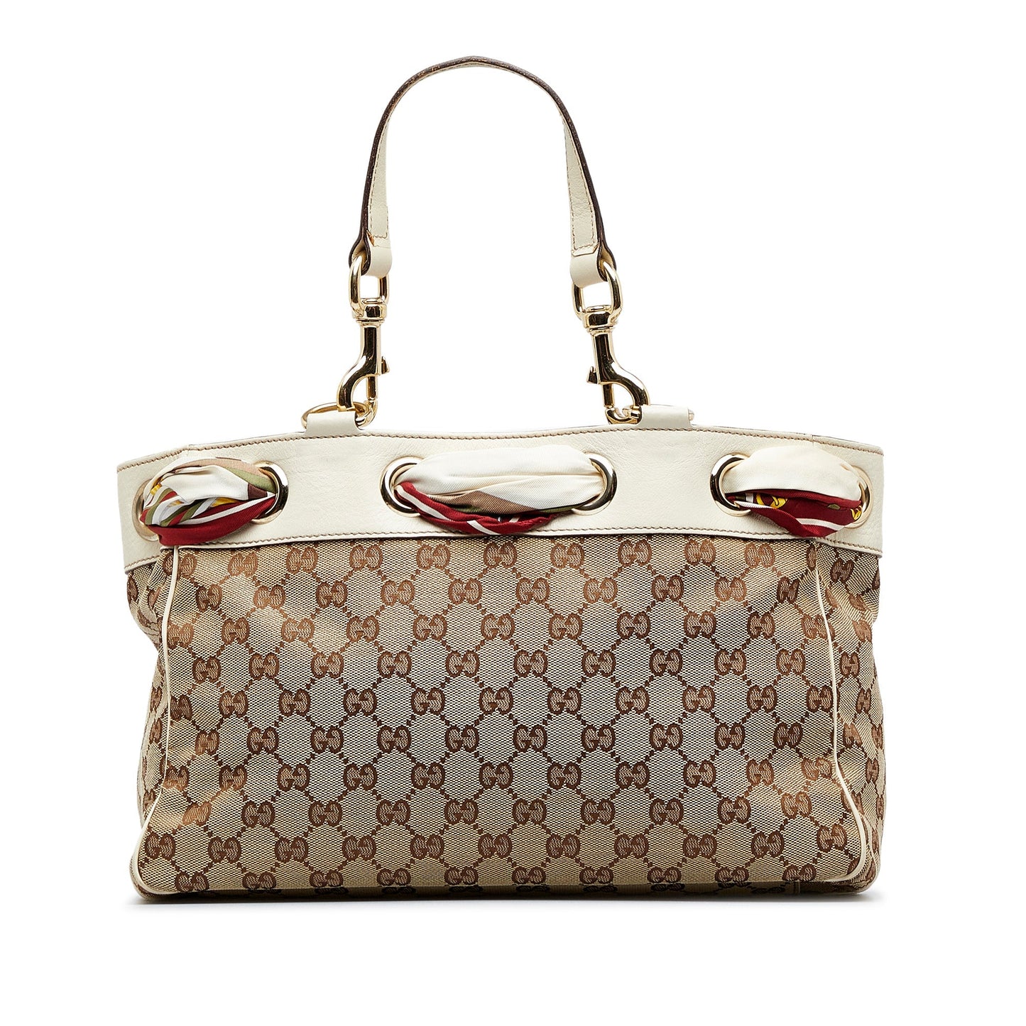 Gucci Positano Tote Bag Brown GG Canvas
