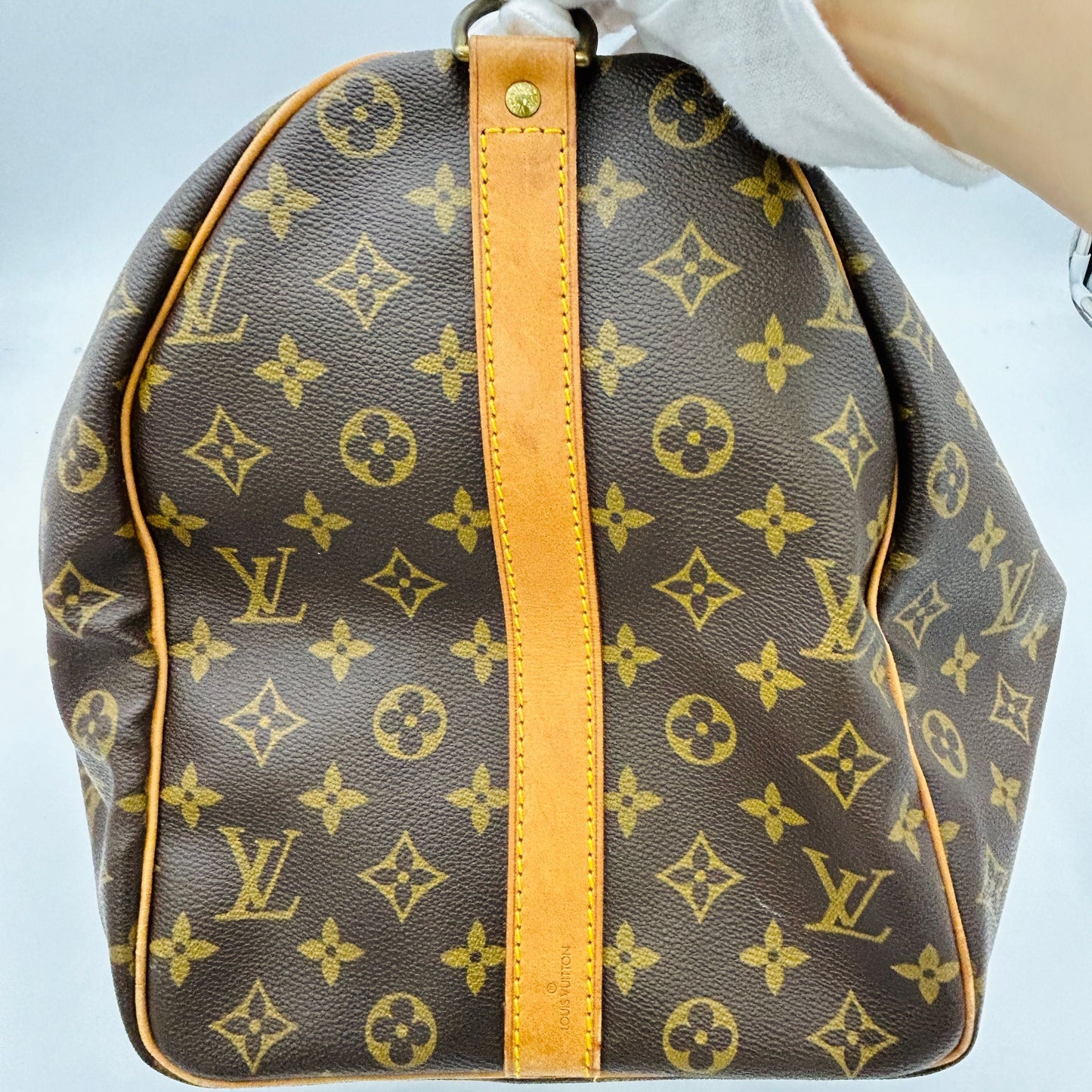 Louis Vuitton Monogram Keepall Bandouliere 60 Brown Boston Bag WD884168
