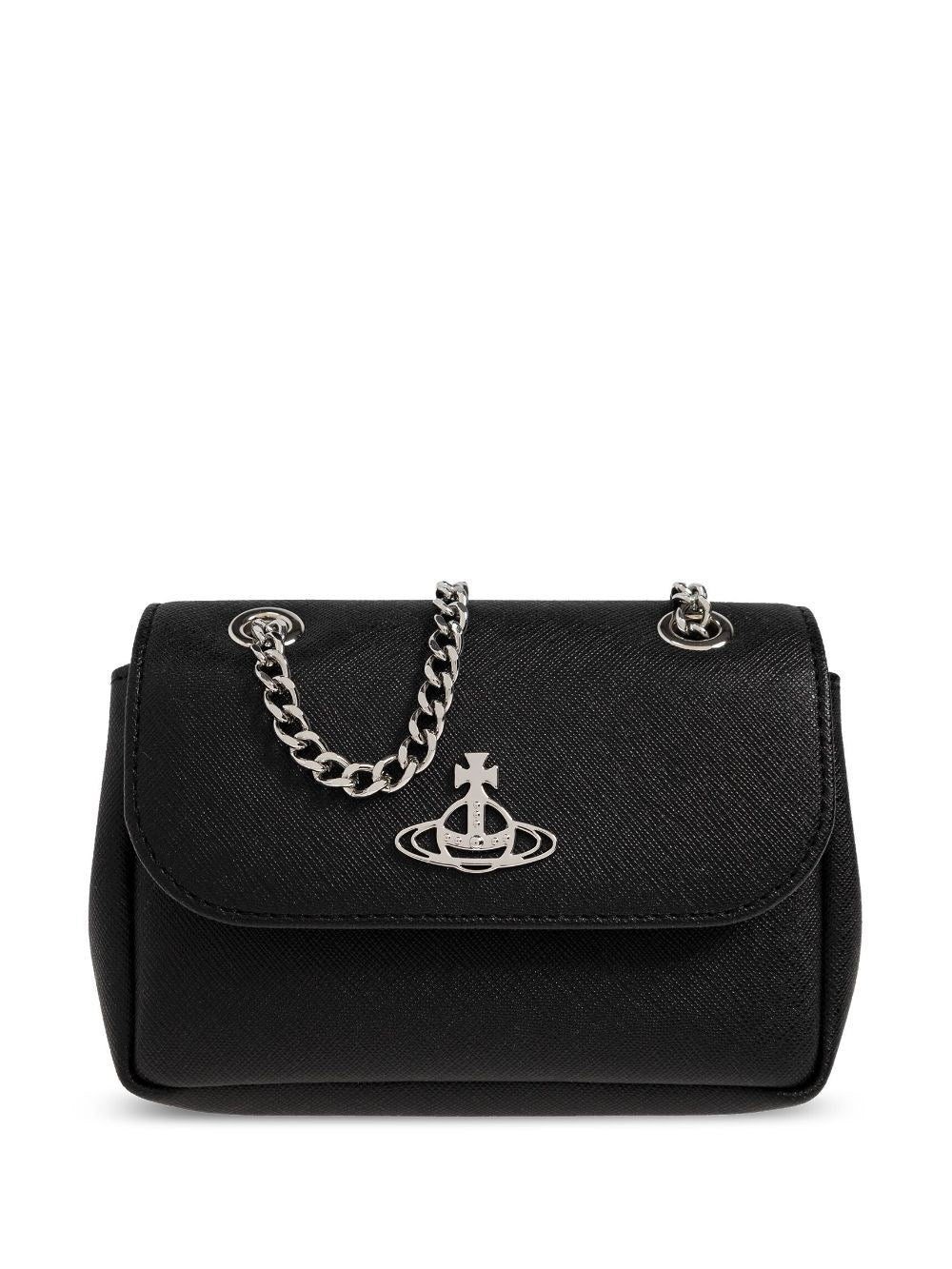 Vivienne Westwood Women Orb-Plaque Leather Crossbody Purse