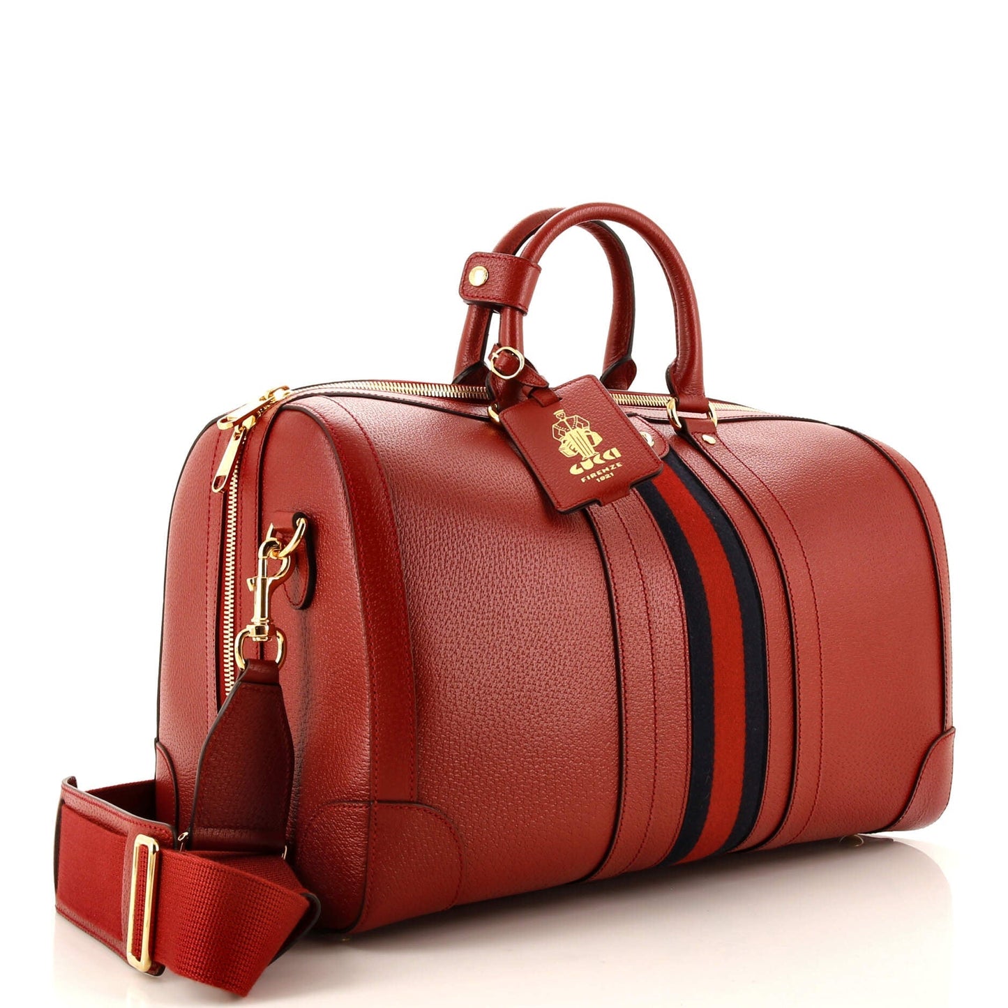Savoy Web Convertible Duffle Bag Leather Medium