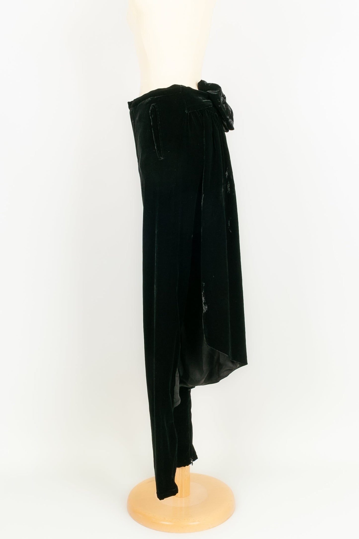 Pantalon pantacourt en velours Jean-Paul Gaultier