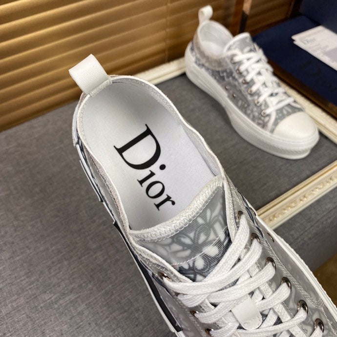 GLM - DIR B23 White and Black LOW-TOP SNEAKER