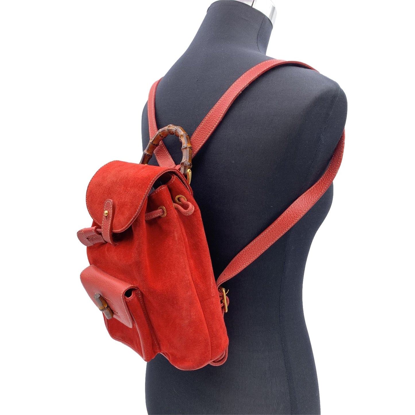 Gucci Backpack Vintage Bamboo