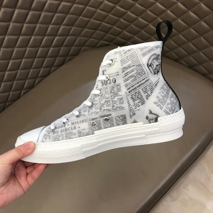 GLM - DIR B23 Newspaper HIGH-TOP SNEAKER