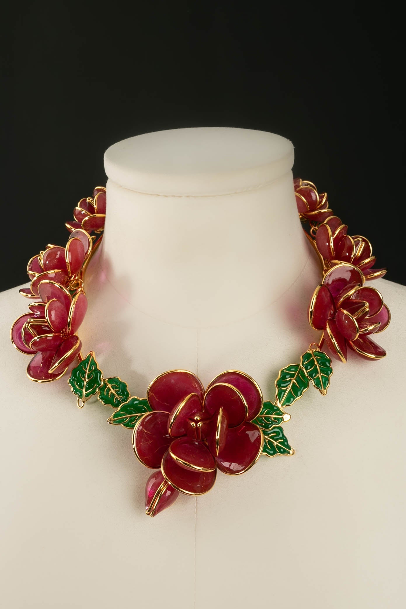 Collier en pÃƒÆ’Ã‚Â¢te de verre Augustine