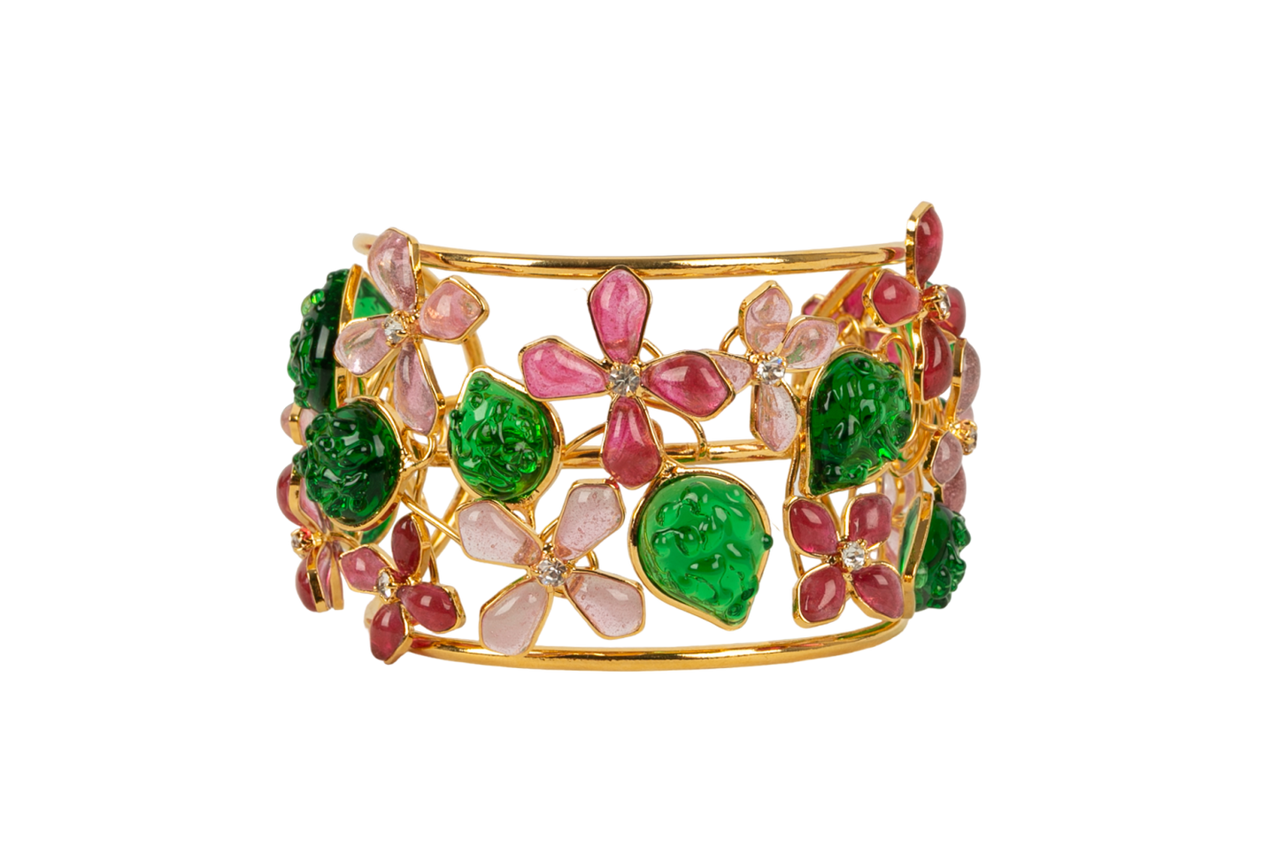 Bracelet manchette fleurs Augustine
