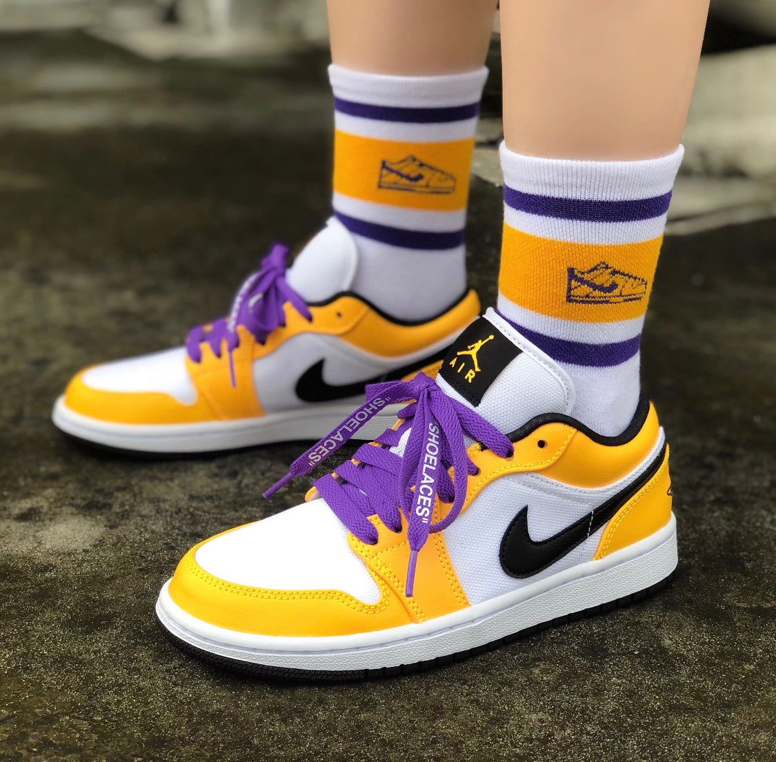 GLM - AJ1 Lakers Laser Orange