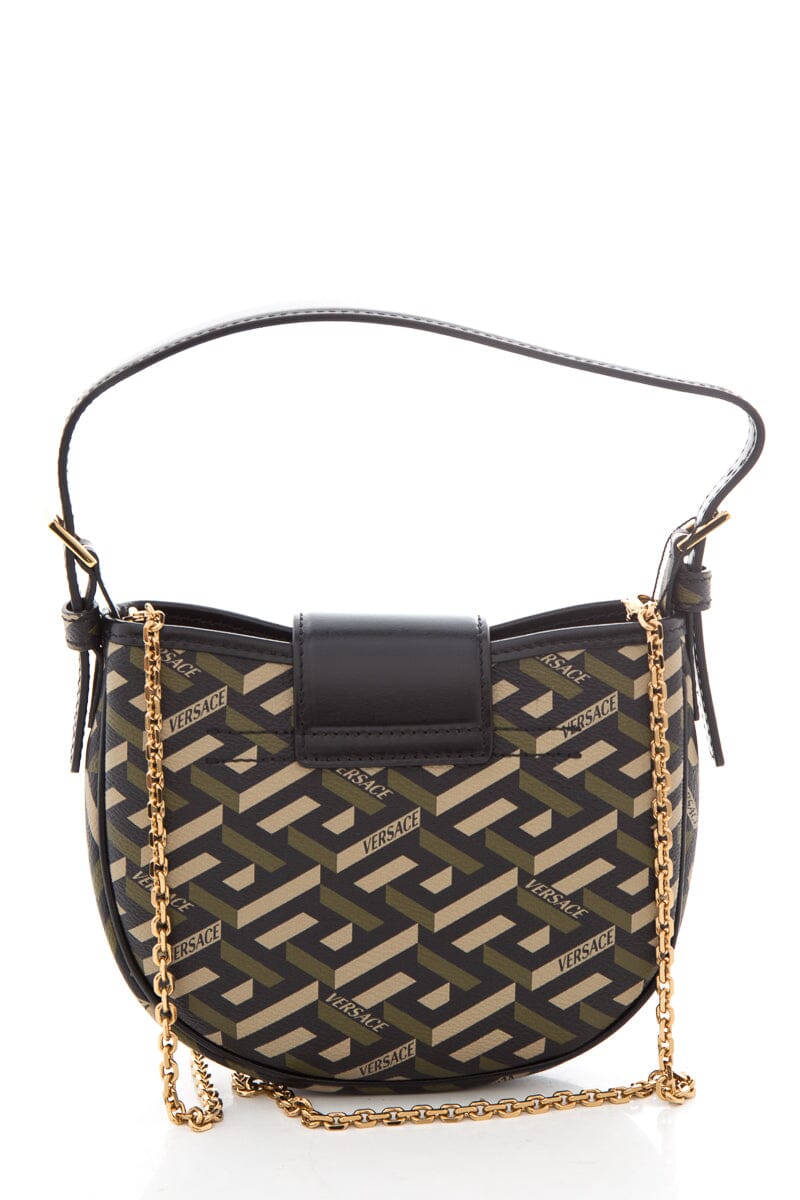 Versace Black & Olive Mini Handbag