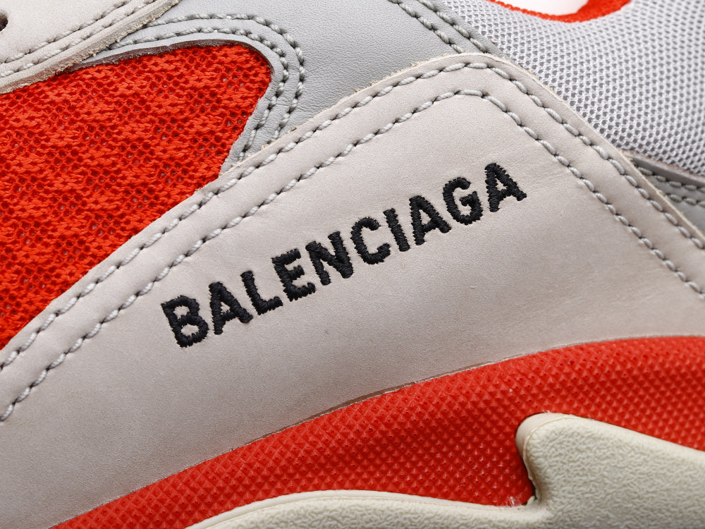GLM - Bla Triple S Gray and Red Sneaker