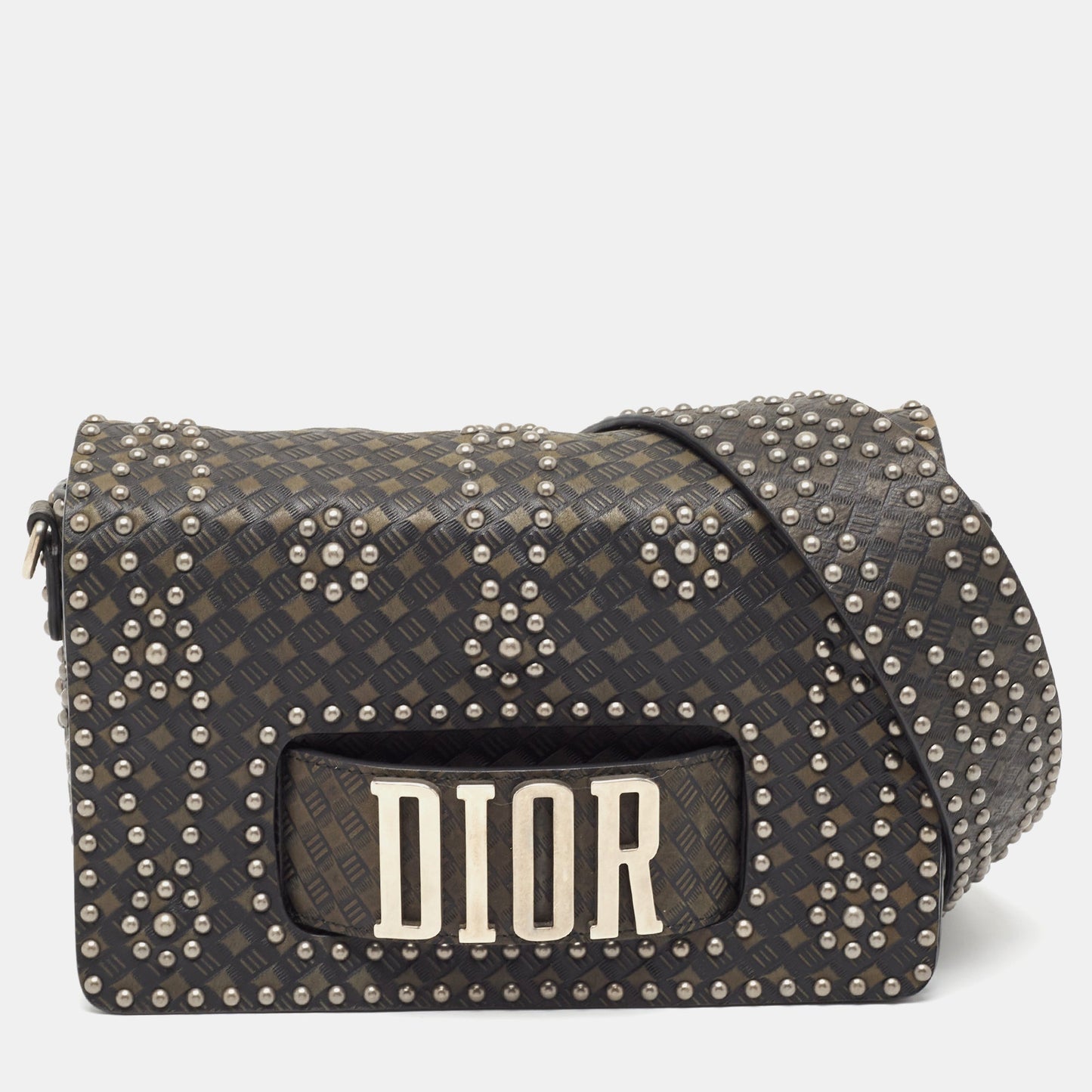 Dior  Studded Leather Medium DioREvolution J'adior Chain Bag