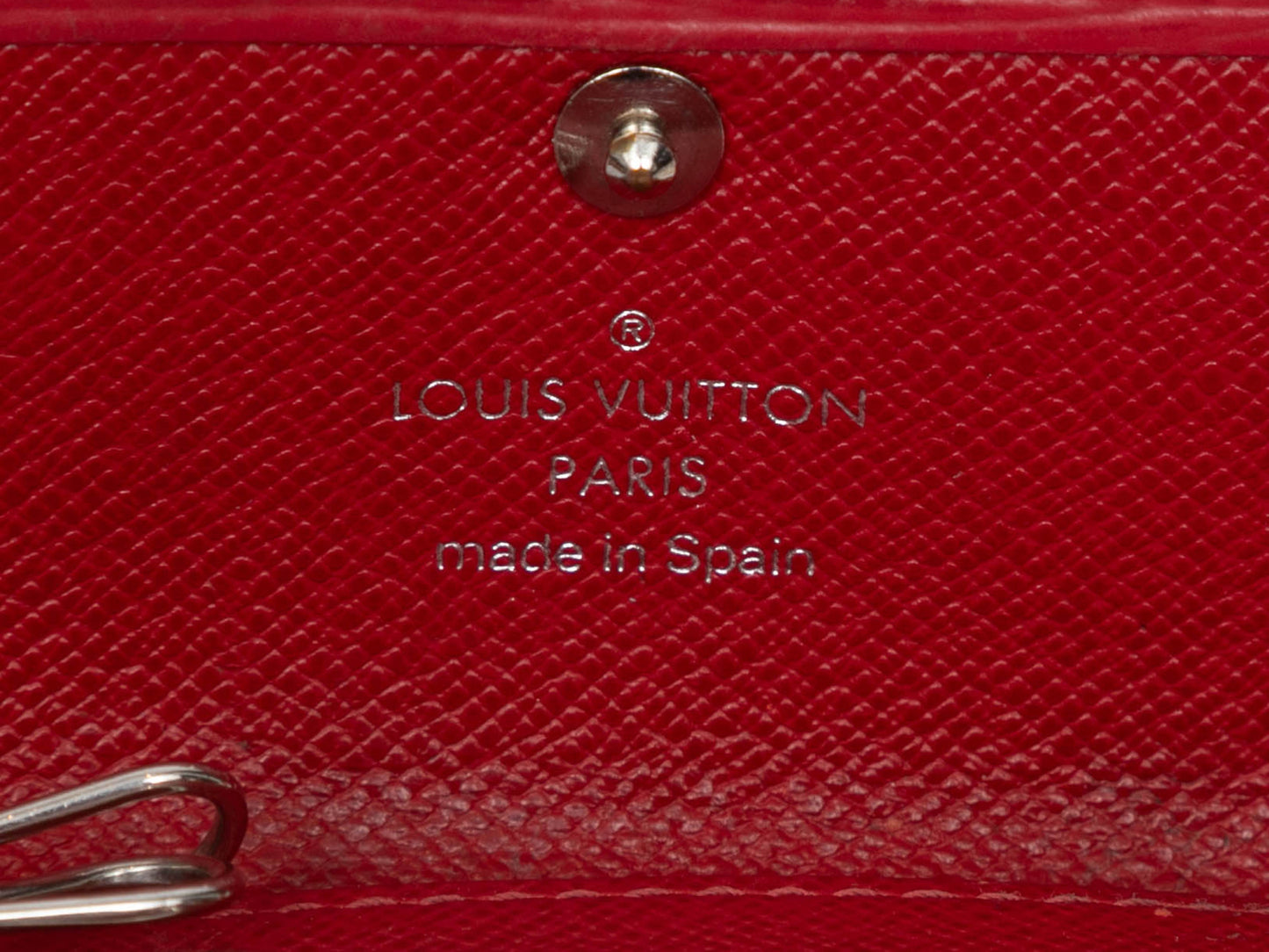 Red Louis Vuitton Epi Leather Key Holder