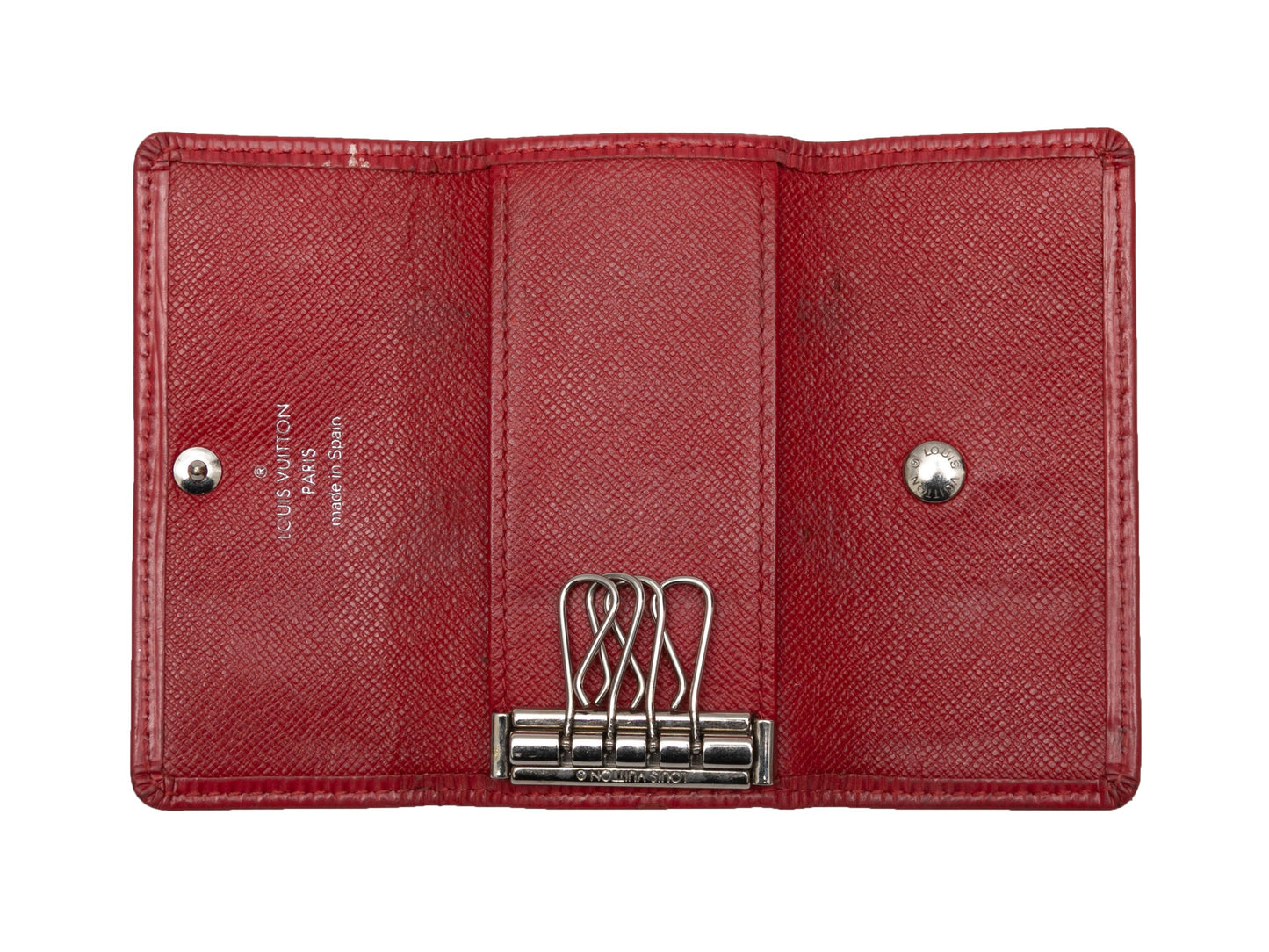 Red Louis Vuitton Epi Leather Key Holder