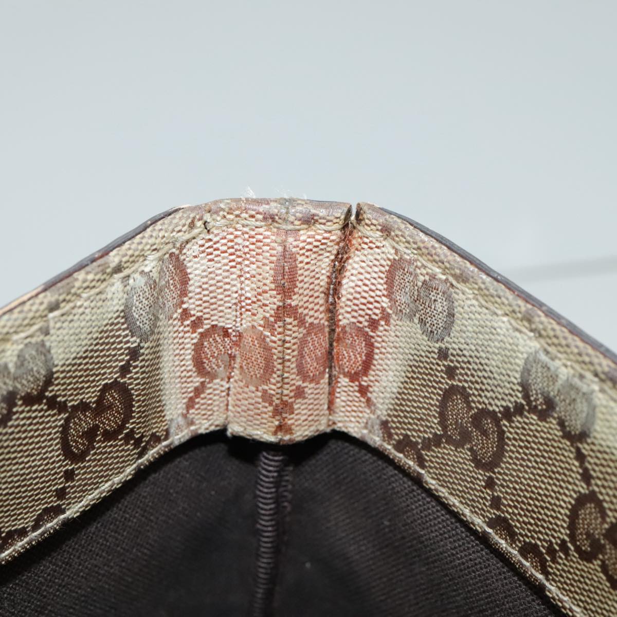 GUCCI GG Crystal Tote Bag Beige Gold 207291 100022