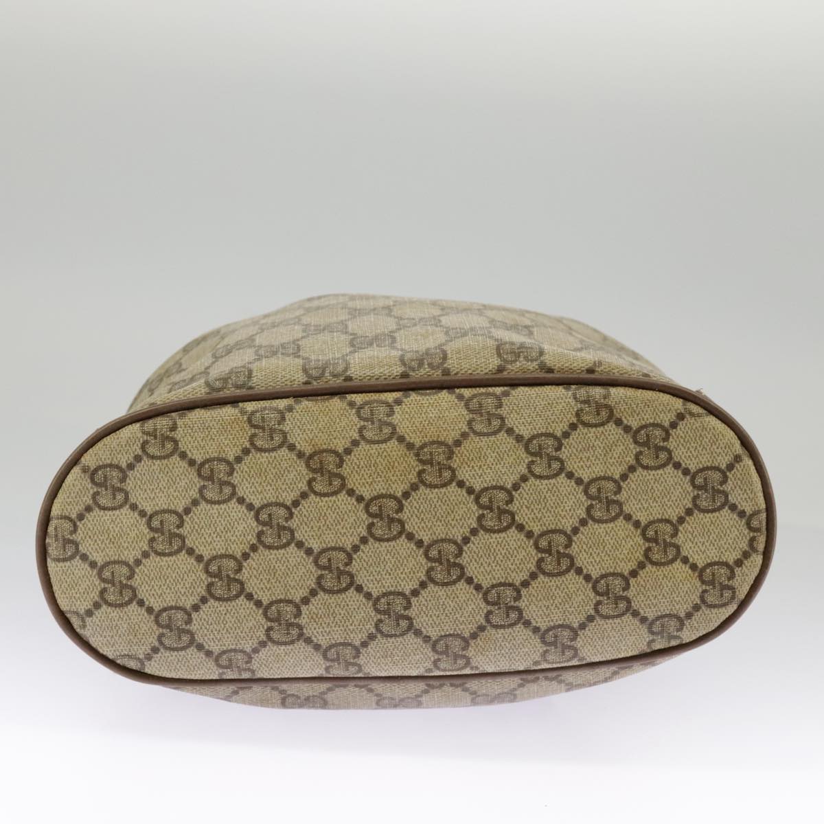 GUCCI GG Supreme Web Sherry Line Shoulder Bag PVC Beige 41 02 034 100025