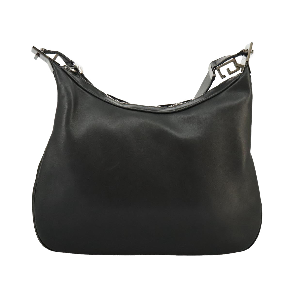 GUCCI Shoulder Bag Leather Black Silver 001 3341 3444 100048