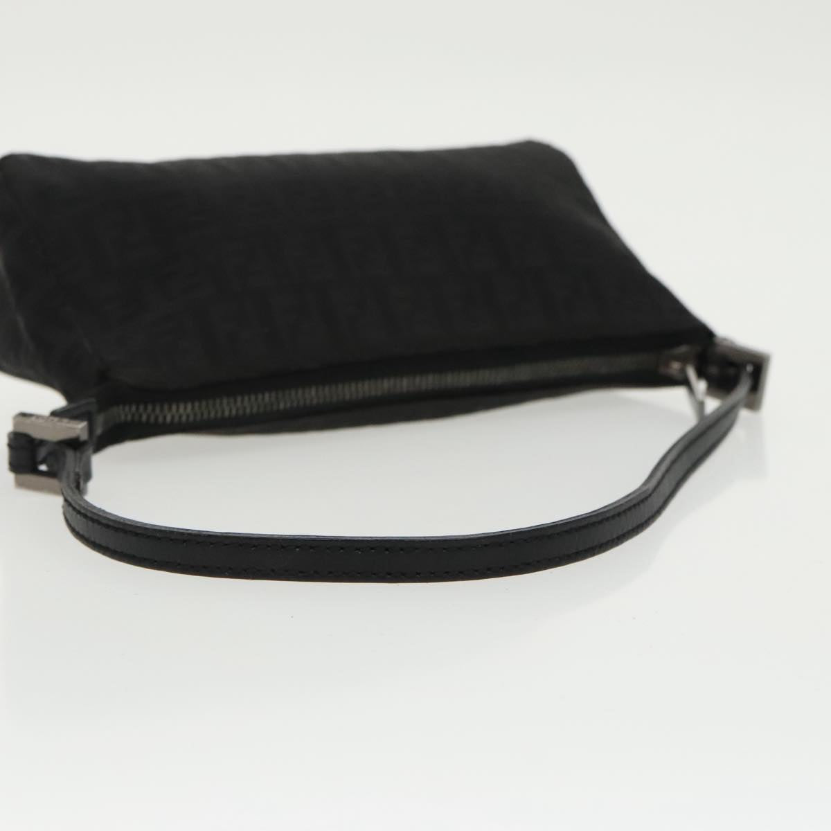 FENDI Zucchino Canvas Accessory Pouch Black 100099