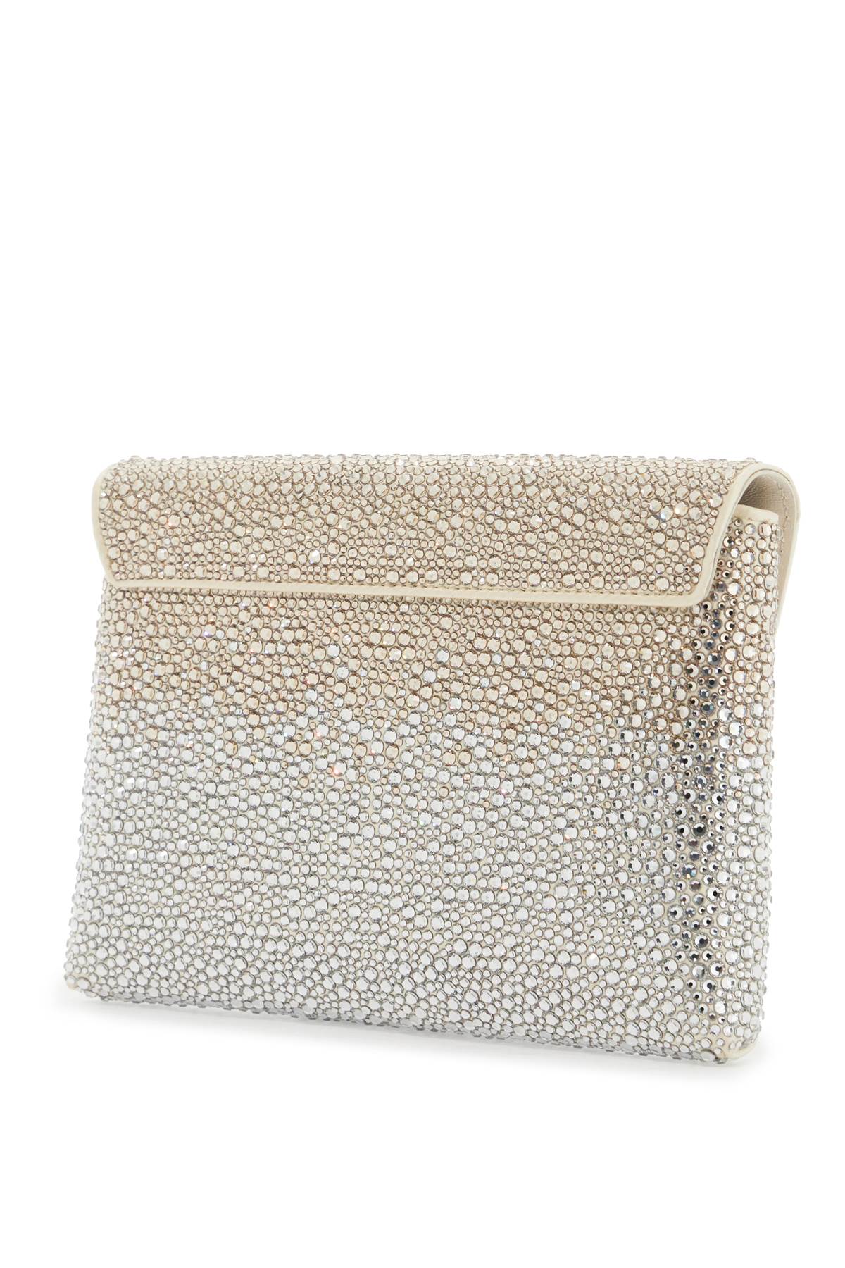 Versace La Medusa Envelope Clutch With Crystals Women