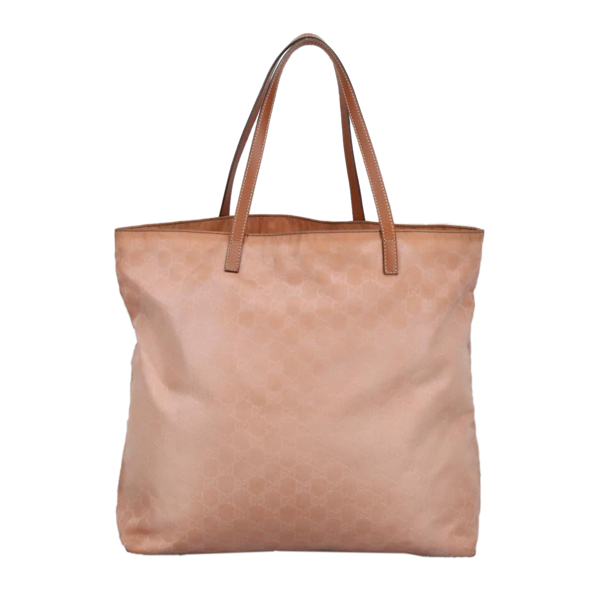GUCCI GG Canvas Tote Bag Gold Pink 295252 100343